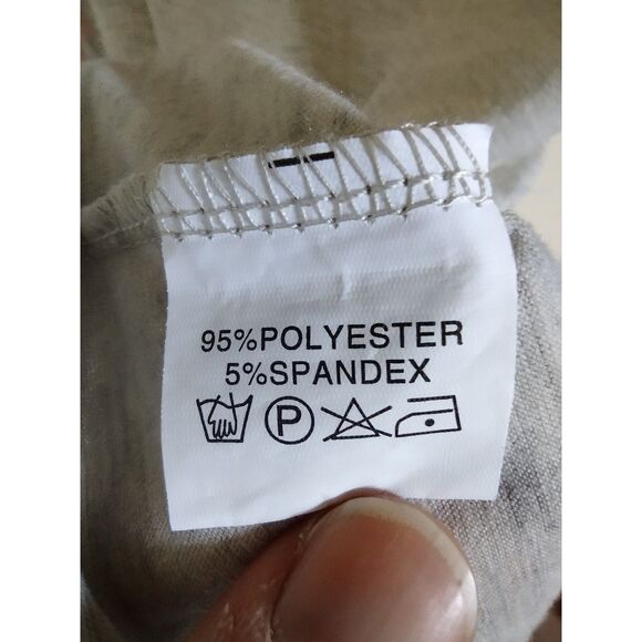 Pink Black Gray Color Block Long Sleeve Crewneck T-Shirt Sz XL - Picture 3 of 4